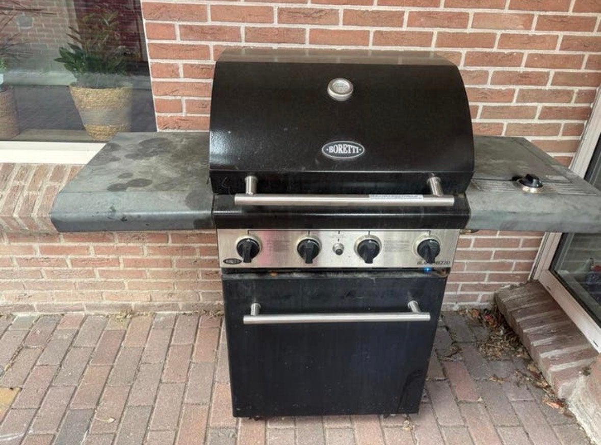 Boretti Barbecue met zijbrander - Gebruikt, Ophalen, Gebruikt