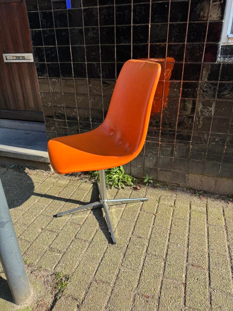 Stoel,sixties,zeventies,POP,Mid-Century,Space Age,vintage, Ophalen of Verzenden, Zo goed als nieuw, Overige kleuren, Eén