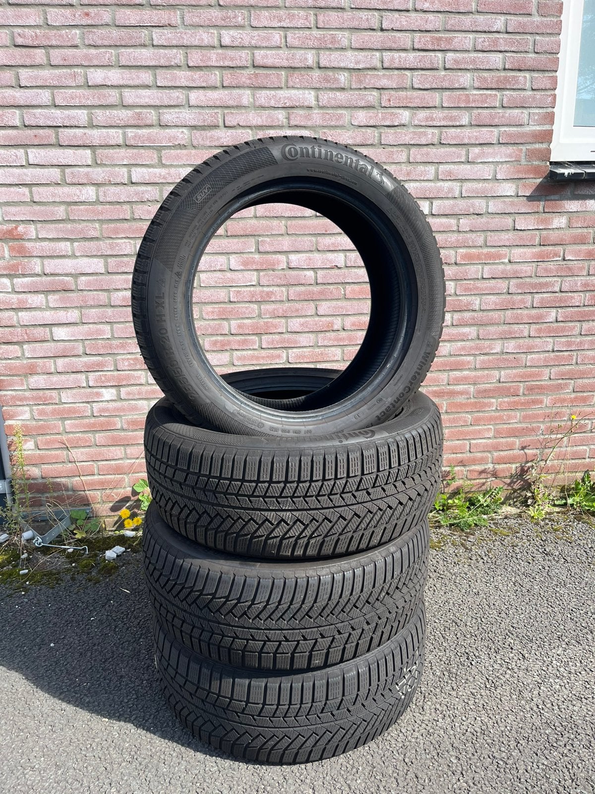 4x 6-7mm Conti Winterband 255/50R20 | 255-50-20 | 255 50 20, Auto-onderdelen, Ophalen, Gebruikt, 255 mm, Winterbanden