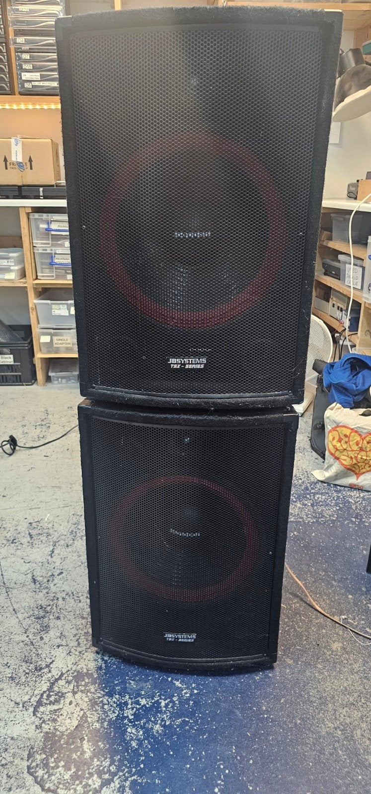 JB Systems TSX15 Speakerset - Krachtige Geluidsweergave, Gebruikt, Speakerset, Ophalen, 150 watt of meer