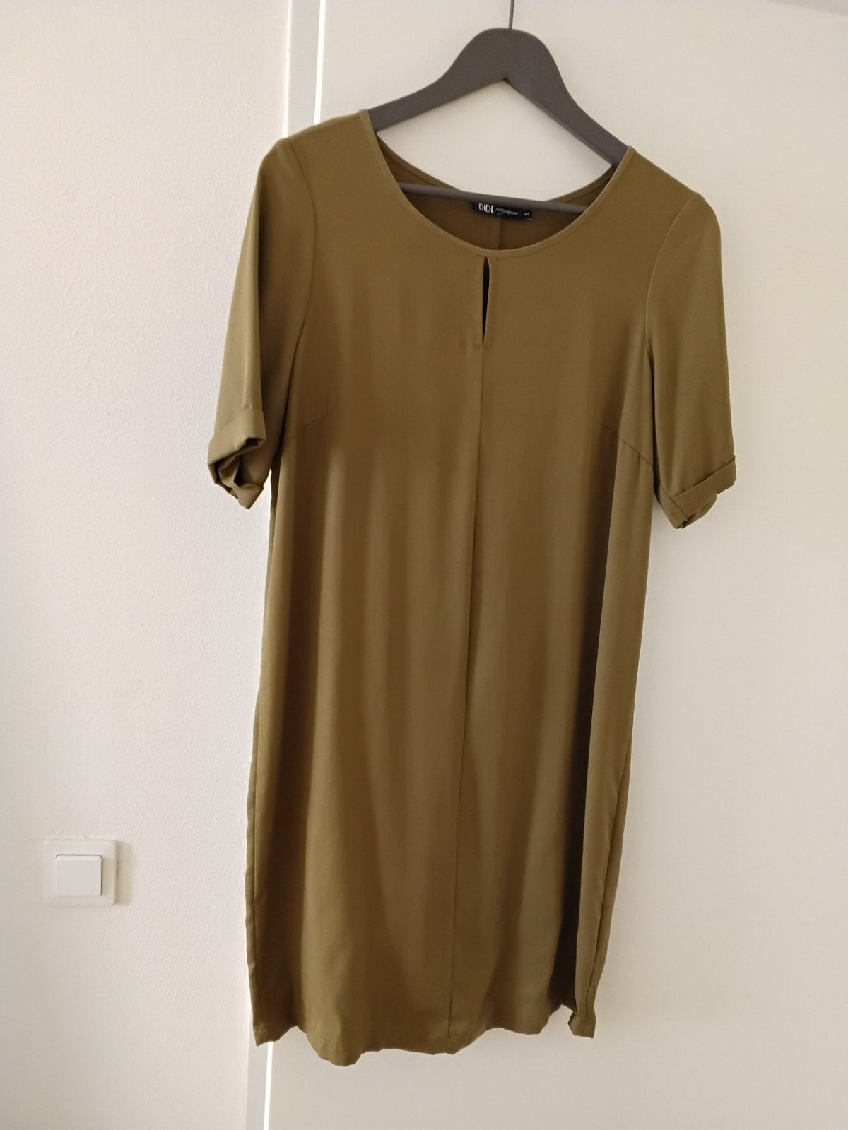 jurk korte mouw Didi S groen khaki, Ophalen of Verzenden, Zo goed als nieuw, Groen, Jurk