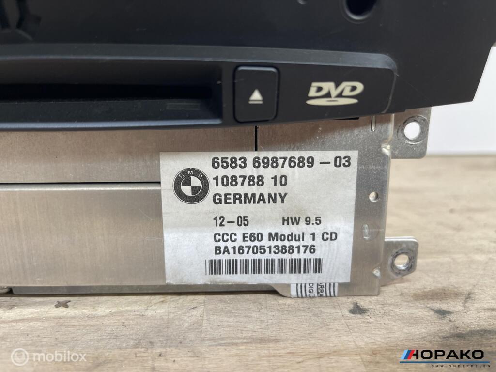 Radio BMW 5 / 6 serie E60 E61 E63 E64 | 65836987689, Gebruikt, Einsteinlaan 5 rijswijk, Bmw, Ophalen of Verzenden