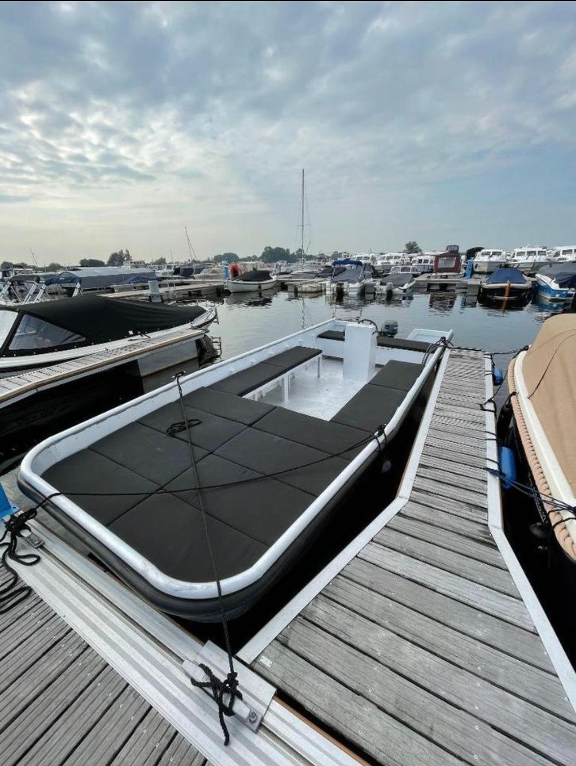 Grote Aluminium sloep, Watersport en Boten, Ophalen, Aluminium, Benzine, Verlichting