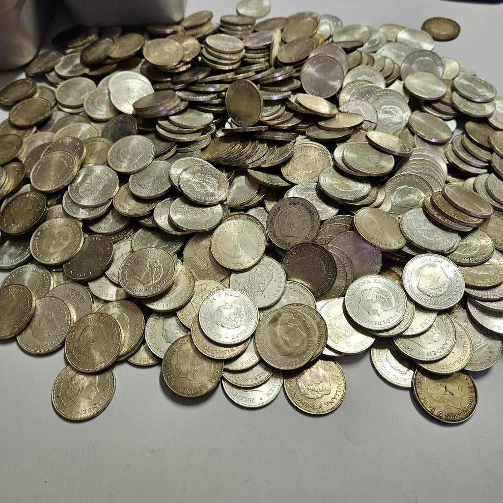 200 zilveren tientjes juliana 3.6 kg netto, Postzegels en Munten, Munten | Nederland, Ophalen of Verzenden, Koningin Juliana, 10 gulden