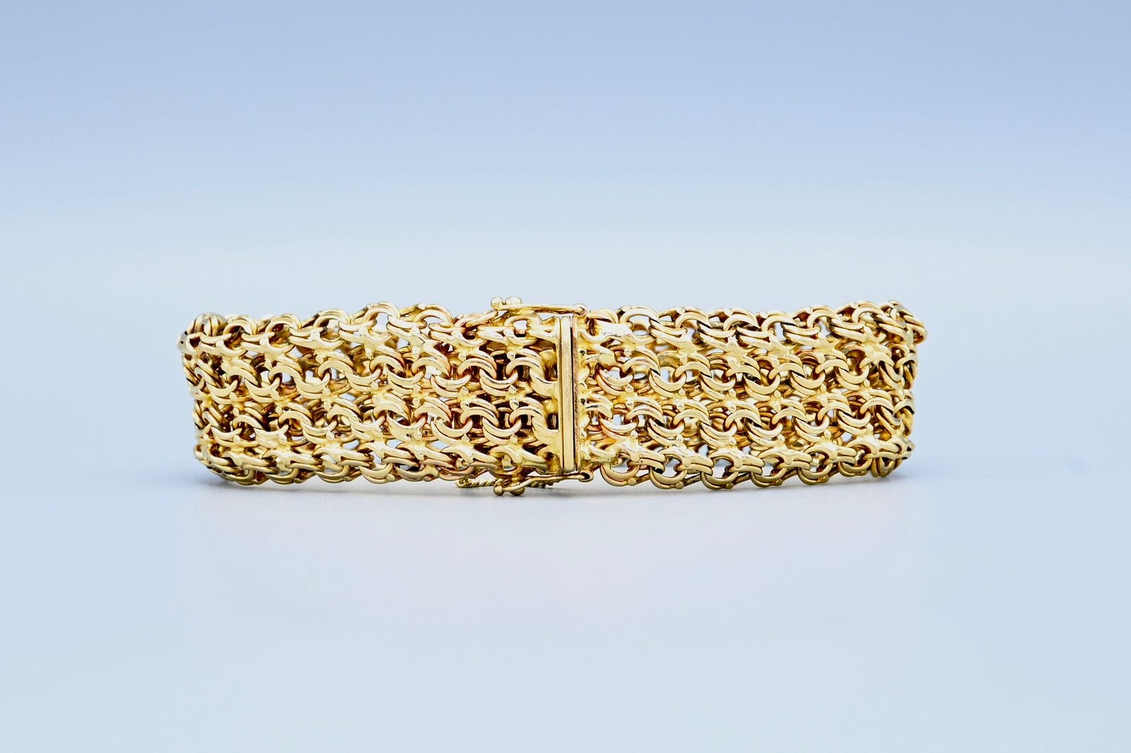 14 kt. geelgouden armband, Sieraden, Tassen en Uiterlijk, Armbanden, Ophalen of Verzenden, Zo goed als nieuw, Geel, Goud