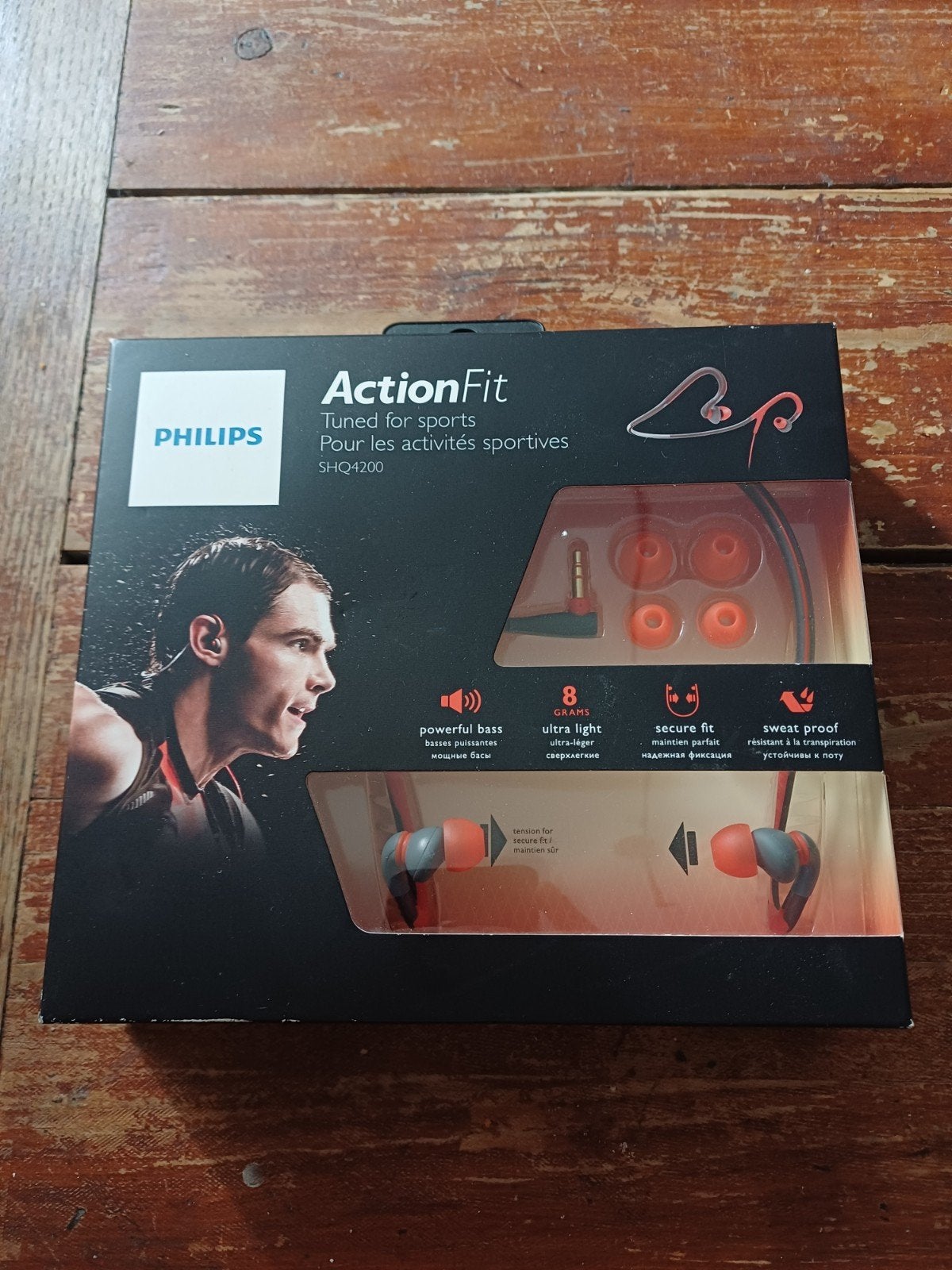 Philips ActionFit Sportkoptelefoon, Audio, Tv en Foto, Koptelefoons, Oranje, Nieuw, Ophalen of Verzenden, Extra bas
