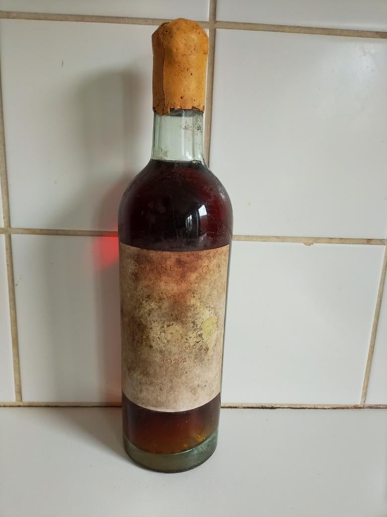 Domaine du Coy 1924 wijnfles, Verzamelen, Ophalen, Gebruikt, Frankrijk, Witte wijn
