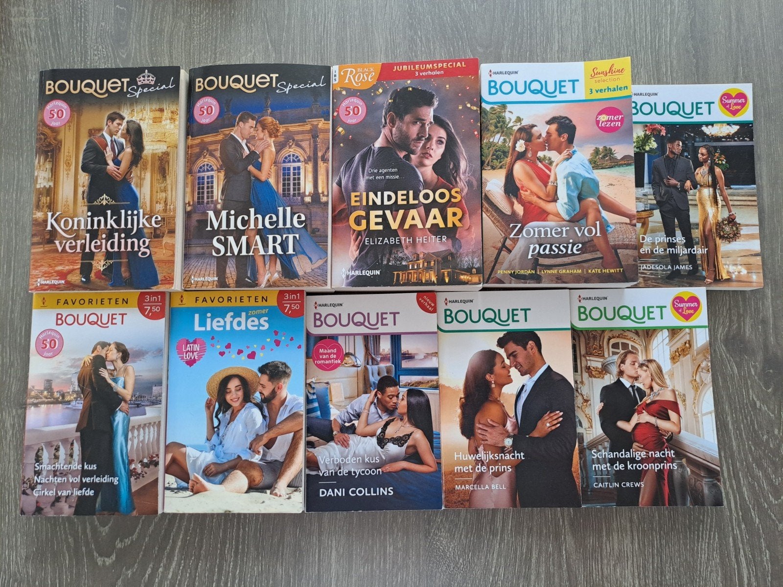 10 Harlequin Bouquet Romans - Romantische Collectie, Boeken, Ophalen of Verzenden, Zo goed als nieuw, Diverse auteurs, Nederland