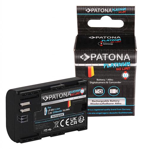 Platinum Battery with USB-C Input Canon LPE6 EOS 60D Mark, Verzenden, Nieuw