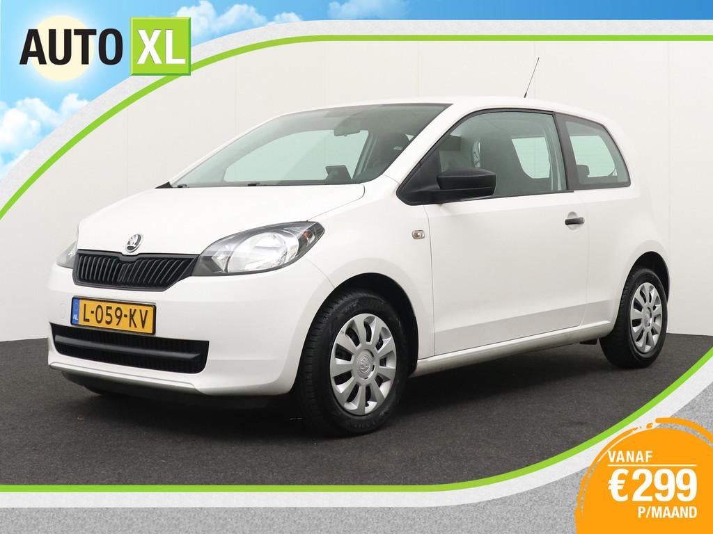 Skoda Citigo 1.0 Navigator Airco Navi Bluetooth Multimedia, Voorwielaandrijving, Stof, Gebruikt, 60 pk