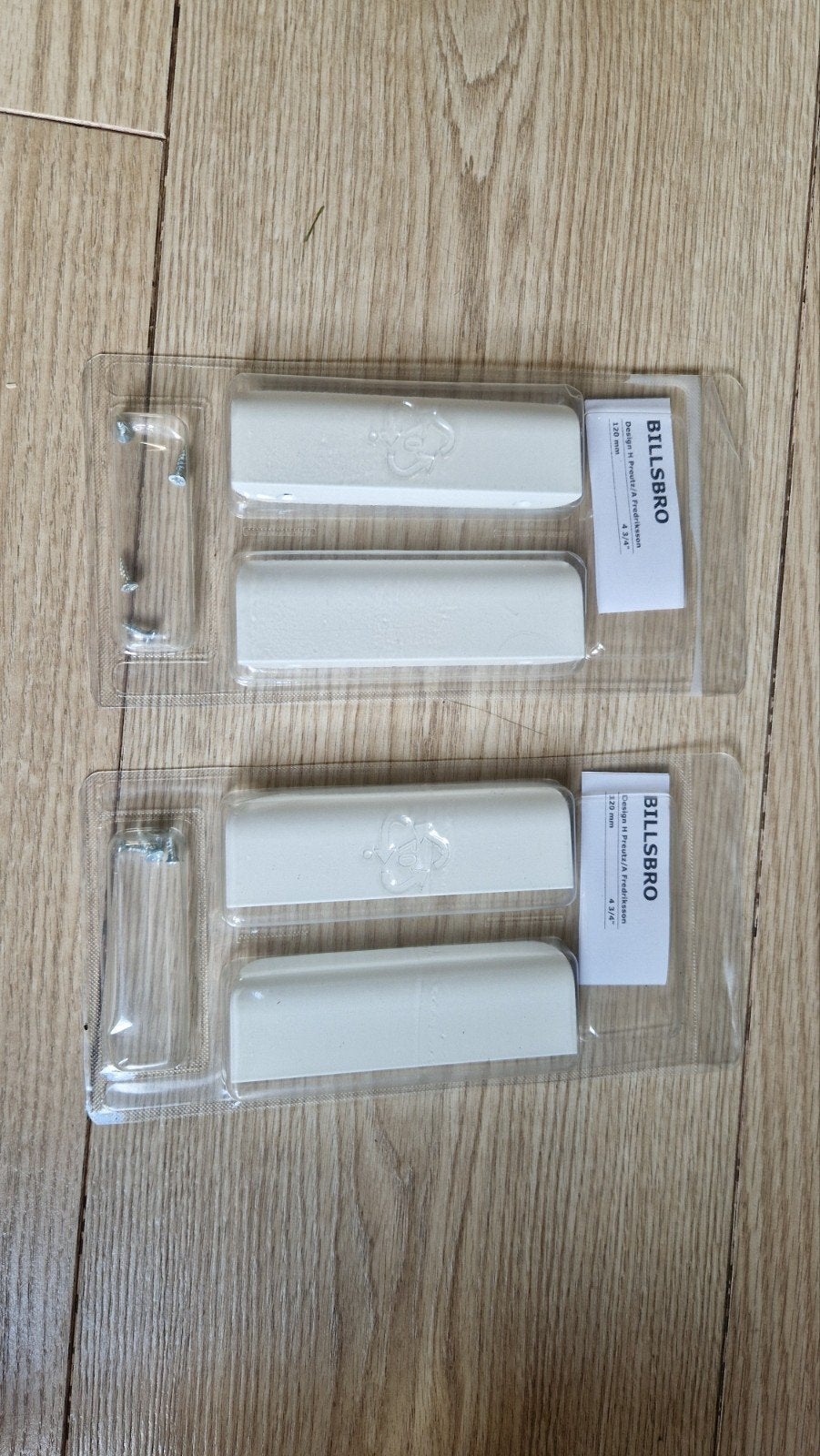 IKEA BILLSBRO handgrepen, wit, 120 mm, 2 paar, Ophalen of Verzenden, Nieuw