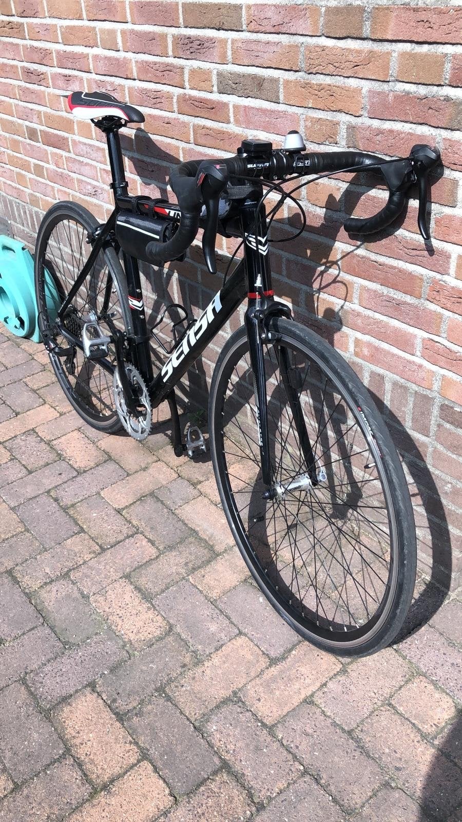 Sensa racefiets, zwart, zo goed als nieuw, 28 inch, Aluminium, Zo goed als nieuw, Meer dan 20 versnellingen