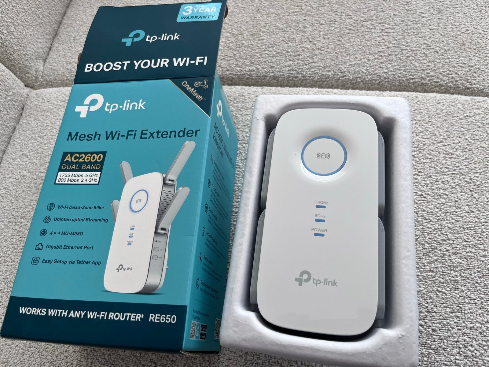 TP-Link AC2600 Mesh Wi-Fi Extender NIEUW, Ophalen of Verzenden, Nieuw