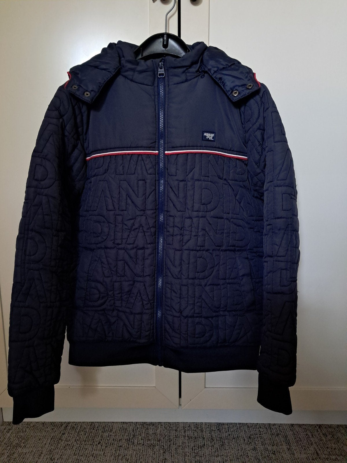 Donkerblauw jongens winterjack, maat 176, Kinderen en Baby's, Ophalen of Verzenden, Zo goed als nieuw, Jongen, Jas