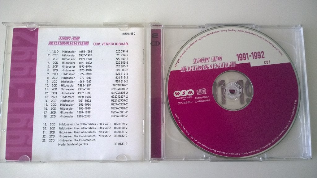 Top 40 hitdossier 1991-1992, Cd's en Dvd's, Ophalen, Gebruikt, Pop, Verzamelalbum