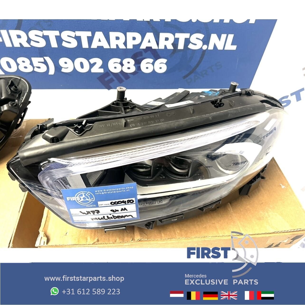 W177  A35 A45 AMG LED MULTIBEAM KOPLAMP LINKS Mercedes A Kla, Auto-onderdelen, Gebruikt, -, Ophalen of Verzenden, -