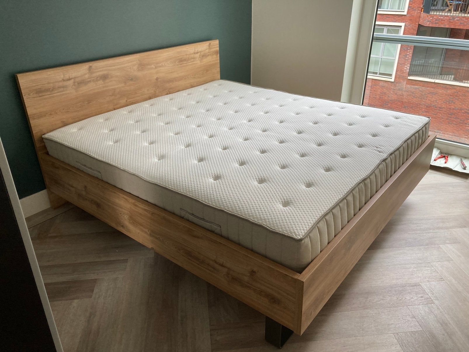 Tweepersoonsbed 180x200 Beter Bed + IKEA Vatneström matras, Huis en Inrichting, Ophalen, Gebruikt, Tweepersoons, 180 cm