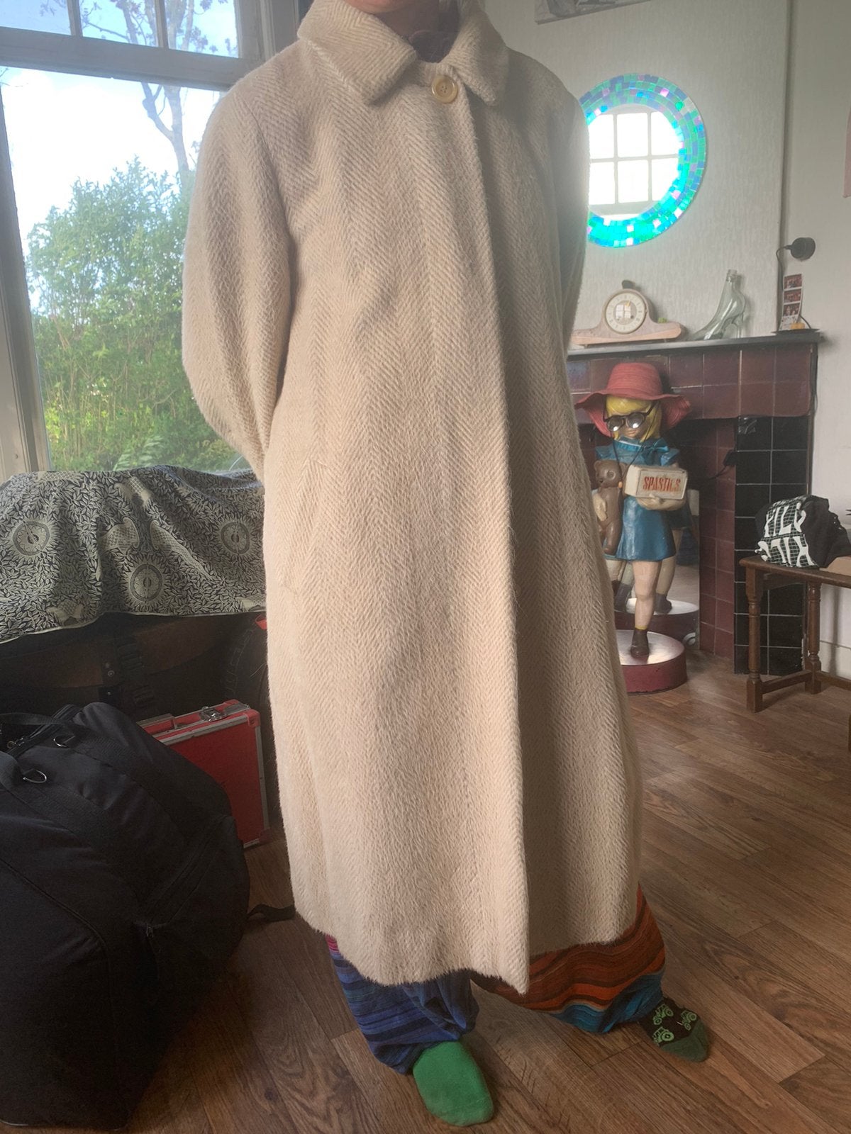 Stijlvolle GoldiX jas/mantel, 100% wol, Kleding | Dames, Ophalen, Zo goed als nieuw, Maat 42/44 (L)