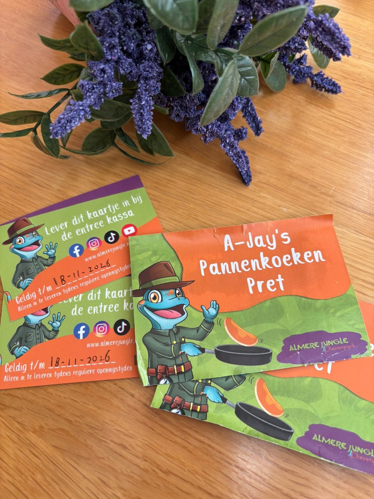 Almere Jungle het leukste dagje uit 2 entree tickets, Twee personen, Ticket of Toegangskaart