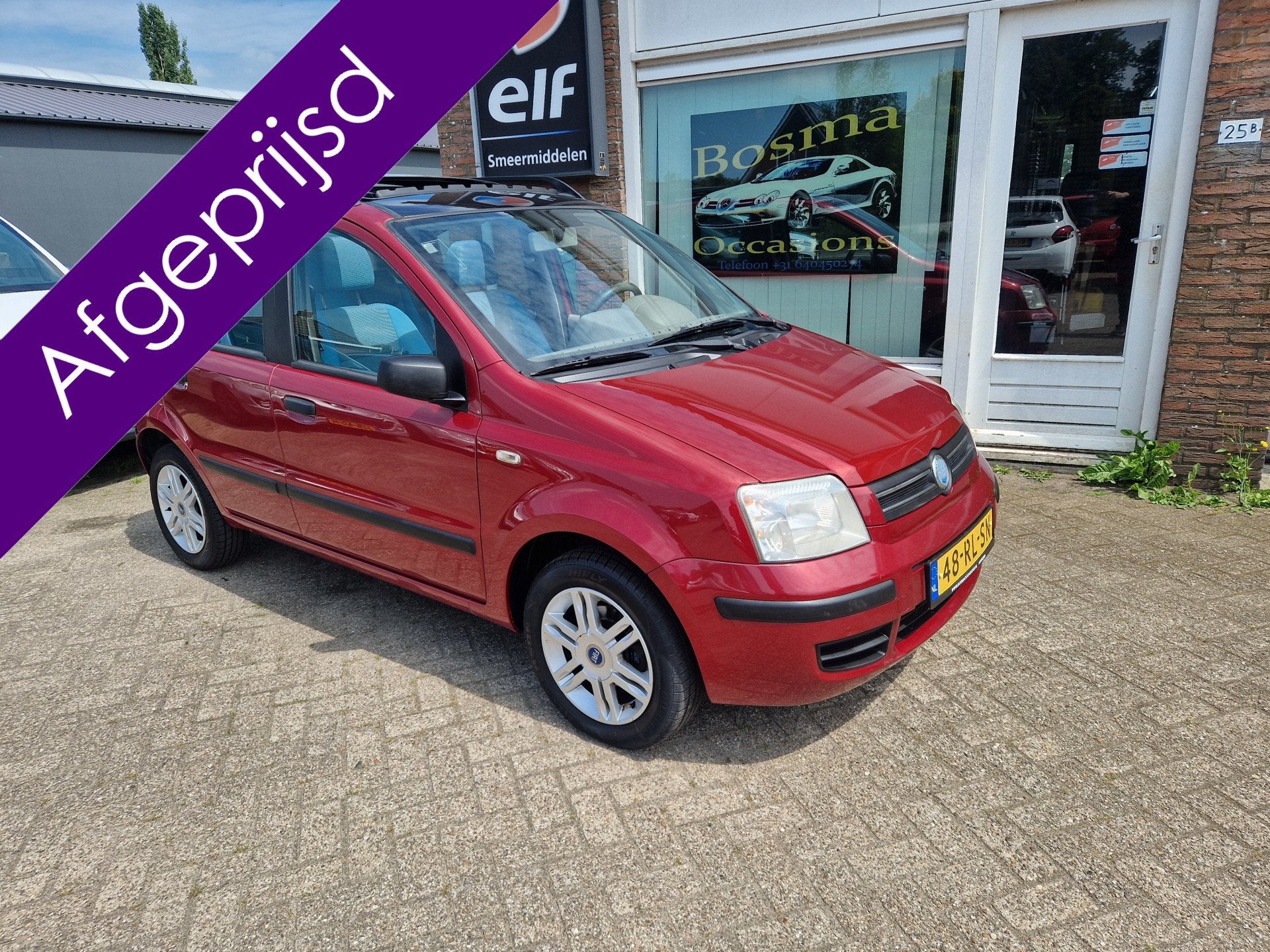Fiat Panda 1.2i "SportSound" Clima - Navi - Schuifdak - Apk, Voorwielaandrijving, Stof, Gebruikt, Bedrijf