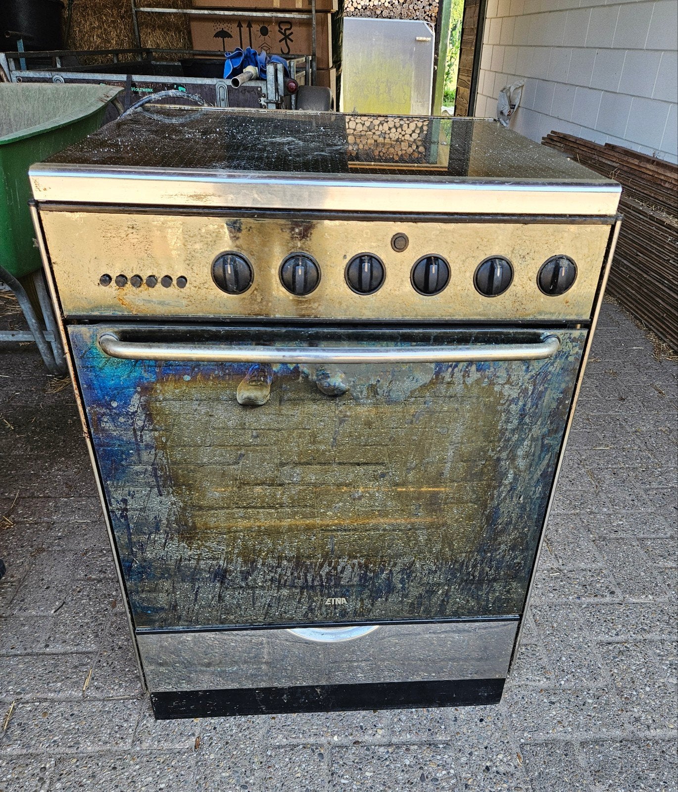 Gratis op te halen Etna Fornuis, Witgoed en Apparatuur, Fornuizen, Ophalen, 60 cm of meer, 4 kookzones, Gas