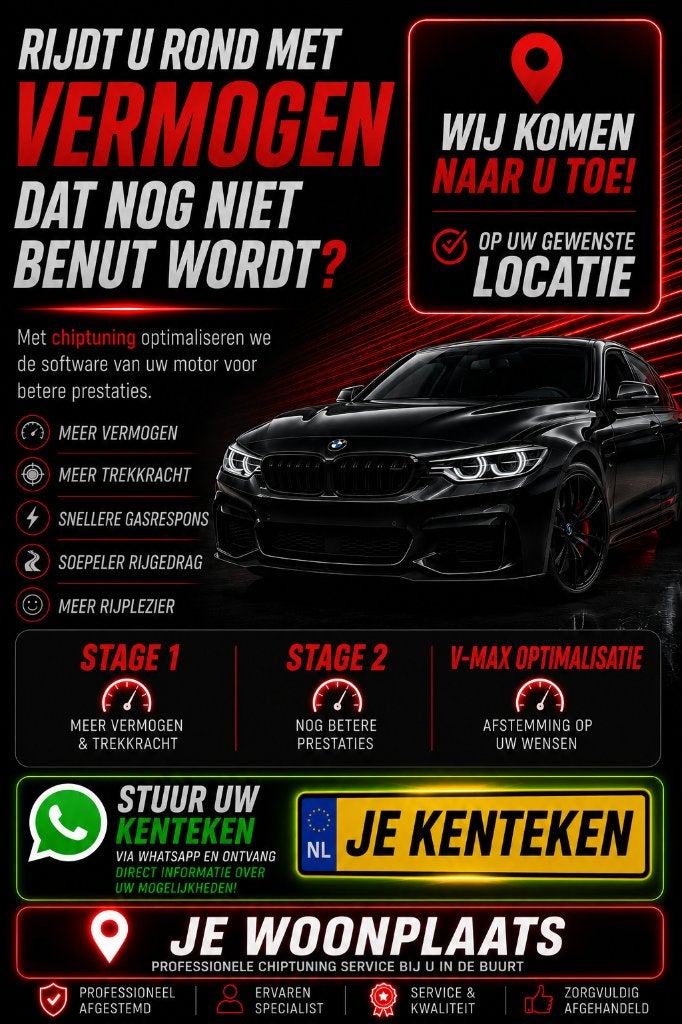Mobiele Chiptuning Aan Huis | Alle Merken Specialist, Ophalen