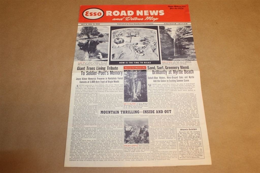 Esso Road News and Detour Map - 1949 !!, Boeken, Ophalen of Verzenden, 1800 tot 2000, Nederland, Landkaart