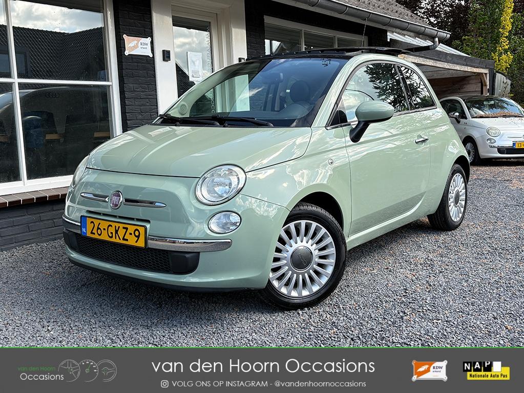 Fiat 500 1.2 PISTACHE | SCHUIFDAK | AIRCO | NW APK+BANDEN, Auto's, Gebruikt, 1242 cc, 4 cilinders, 840 kg