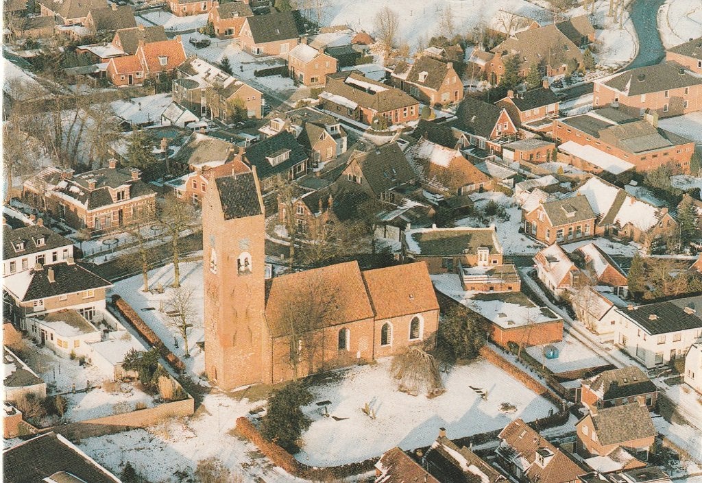 TOLBERT Ned. Herv. Kerk Panorama Winter (openslaande kaart), Verzamelen, Verzenden, 1980 tot heden, Ongelopen, Groningen