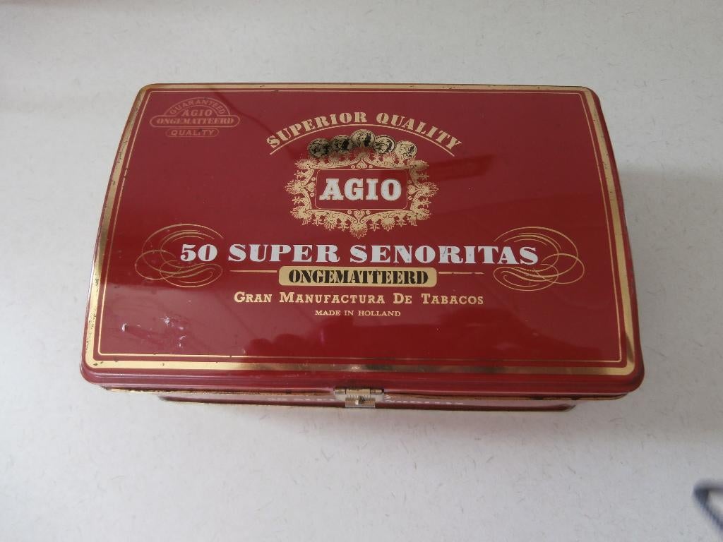 Agio trommel 50 super senoritas, Ophalen of Verzenden, Zo goed als nieuw, Tabaksdoos of Verpakking