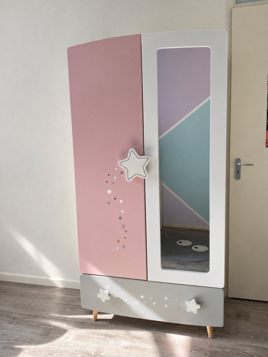 Unieke kinder kledingkast, Ophalen, Kast, 50 tot 70 cm, 105 cm of meer