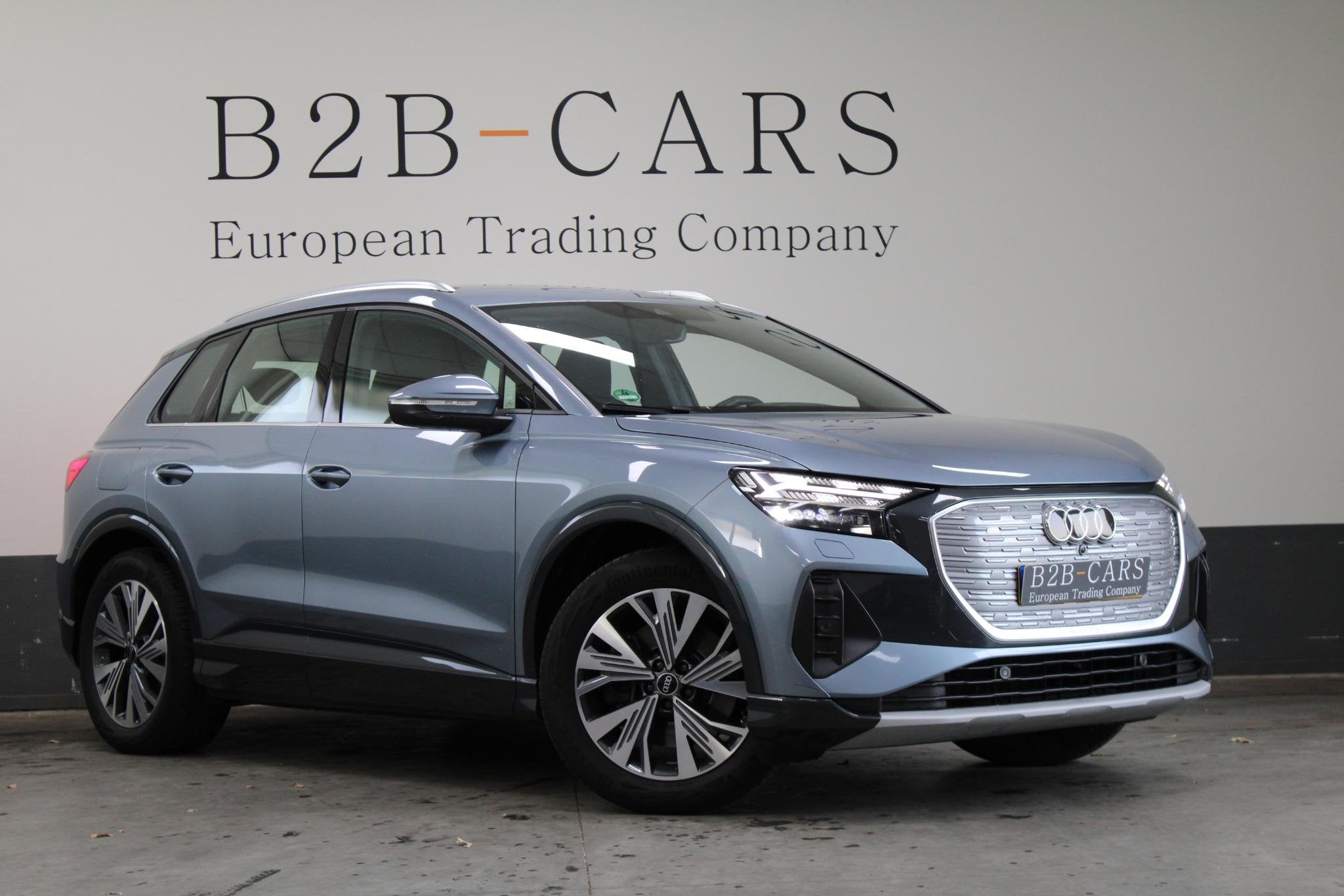 Audi Q4 e-tron 40 77 kWh | SOH 96,5 % | Warmtepomp | Matrix, Auto's, Automaat, Gebruikt, Blauw, Q4 e-tron