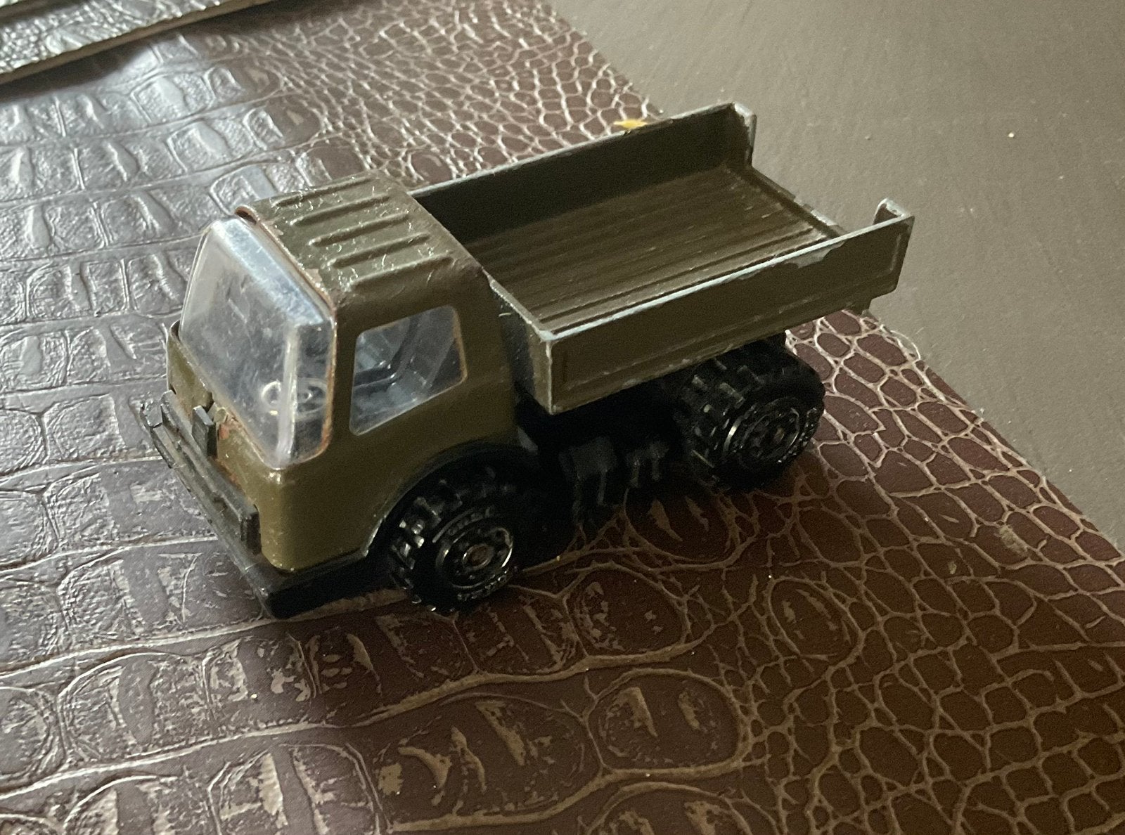 Tonka Mites legergroene vrachtwagen, Ophalen of Verzenden, Gebruikt