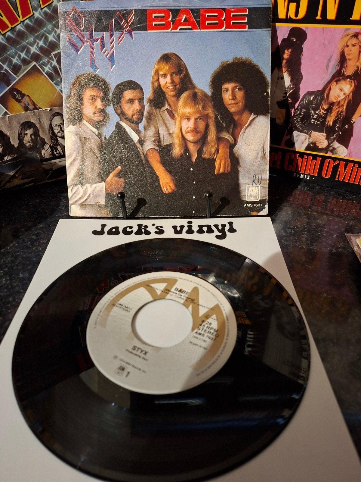 Styx - Babe 7 inch vinyl single (Pop, Rock)1980, Cd's en Dvd's, Gebruikt, 7 inch, Ophalen of Verzenden, EP