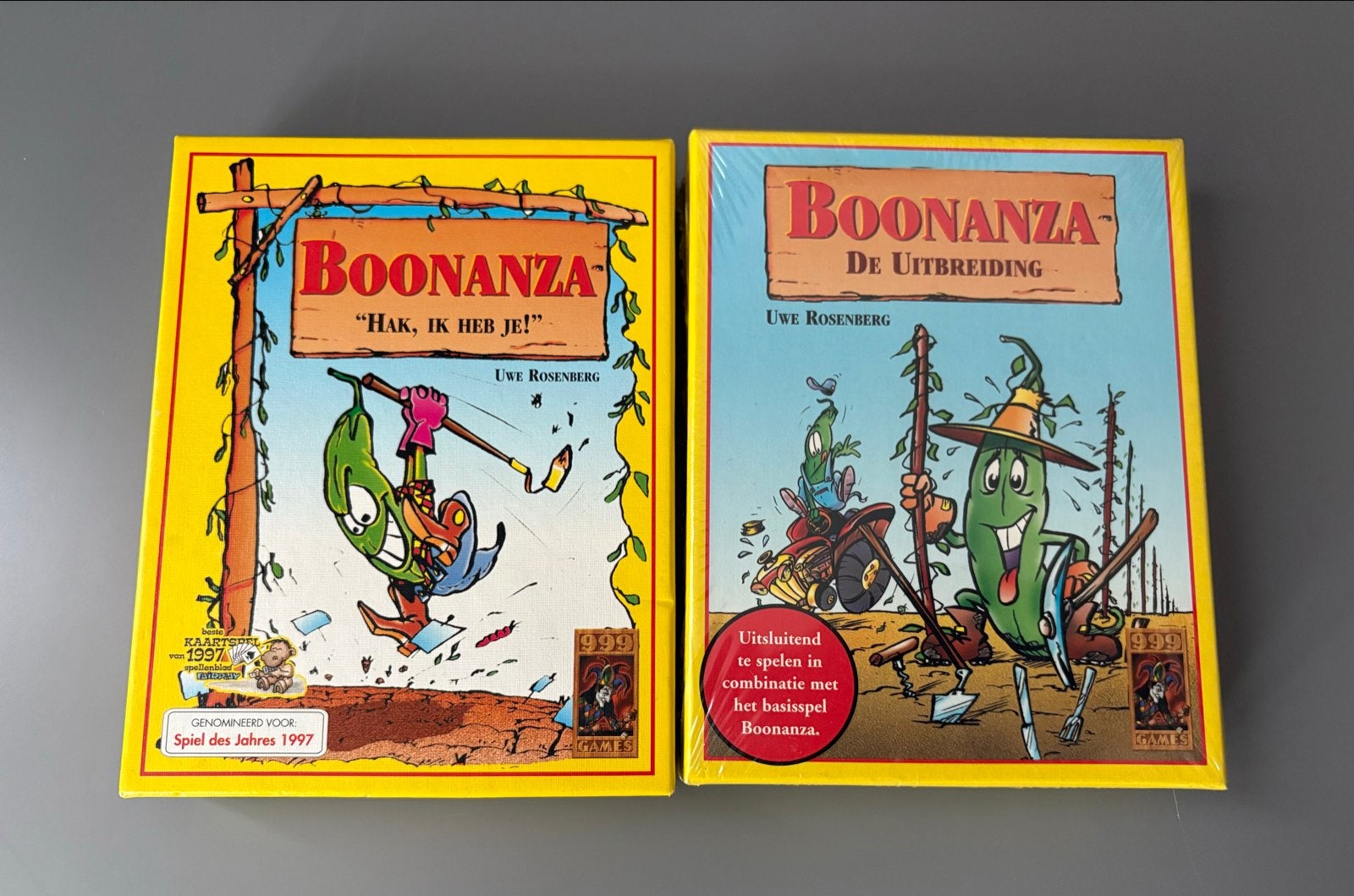 Boonanza + Uitbreiding - Beide Nieuw in Folie, Hobby en Vrije tijd, Gezelschapsspellen | Kaartspellen, Drie of vier spelers, Ophalen of Verzenden