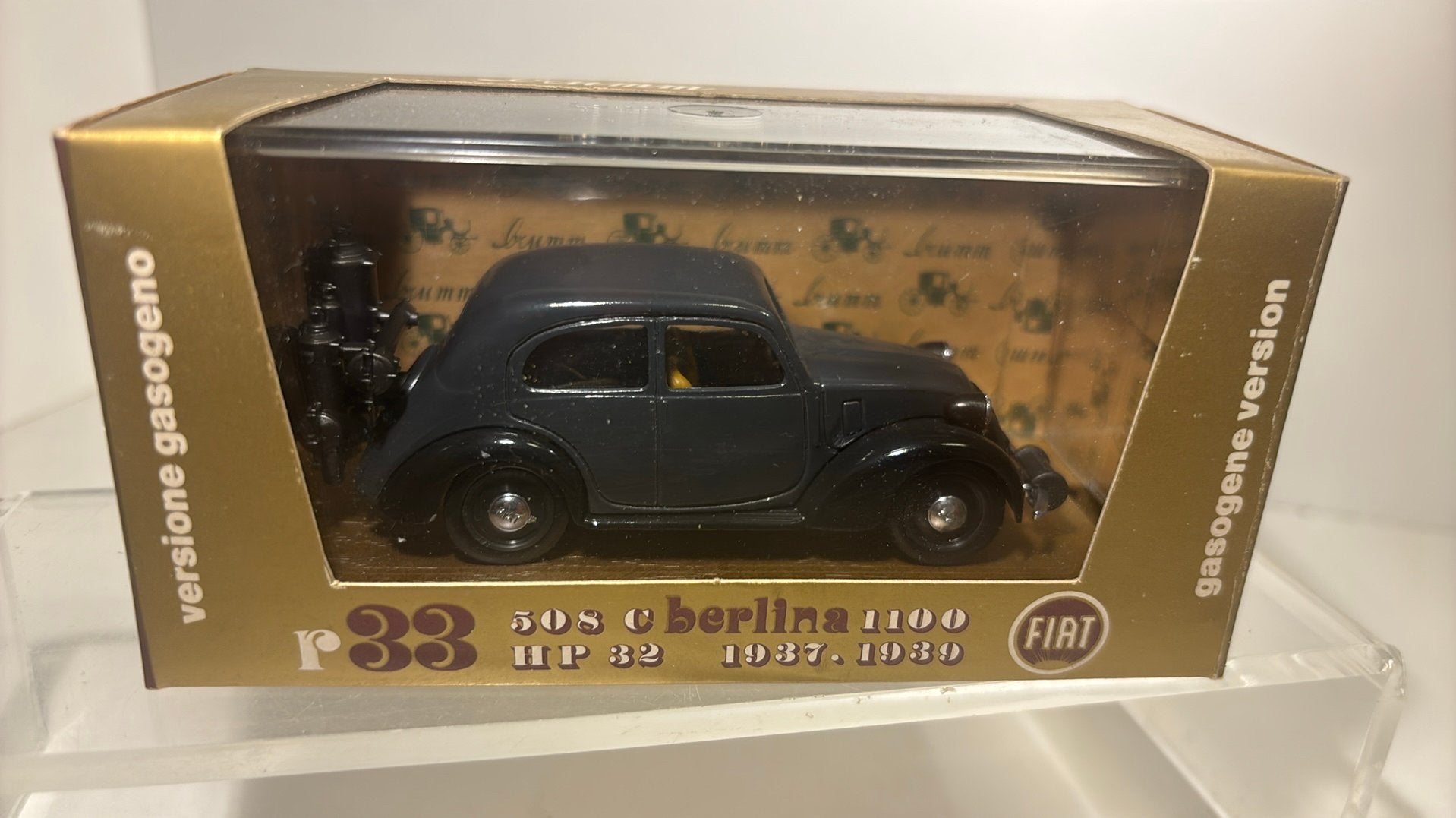 Fiat 508c berlina 1100 grey brumm 1.43, Hobby en Vrije tijd, Modelauto's | 1:43, Overige merken, Auto, Ophalen of Verzenden, A