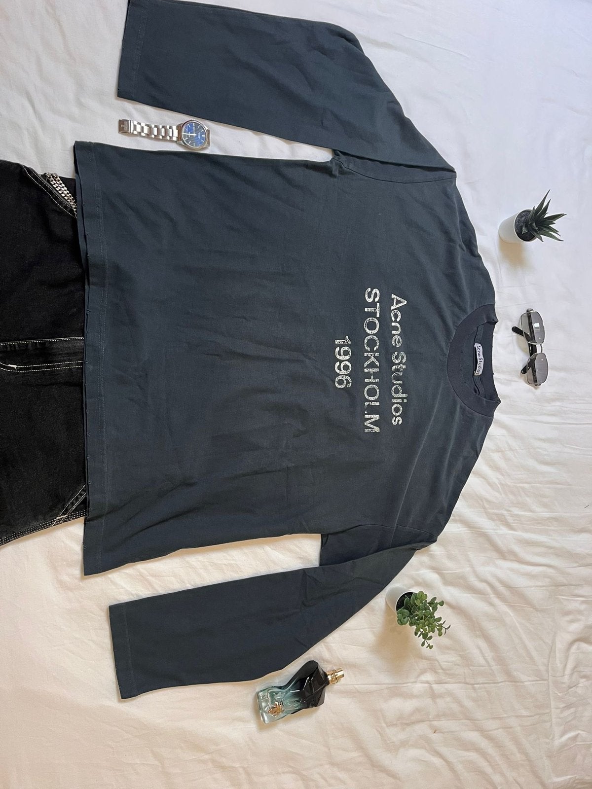 Acne Studios Longsleeve Donkerblauw Nieuw, Verzenden, Nieuw, Maat 48/50 (M), Blauw