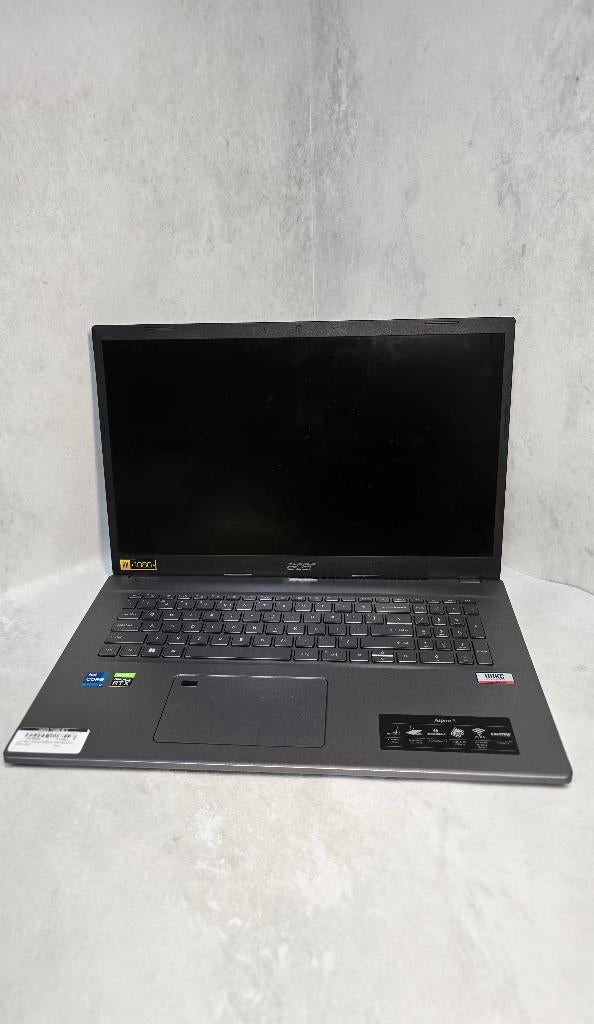 Acer Aspire 5 17,3 inch 512GB/16GB/i7, Qwerty, ., Intel® Core™ i7 , 17 inch of meer