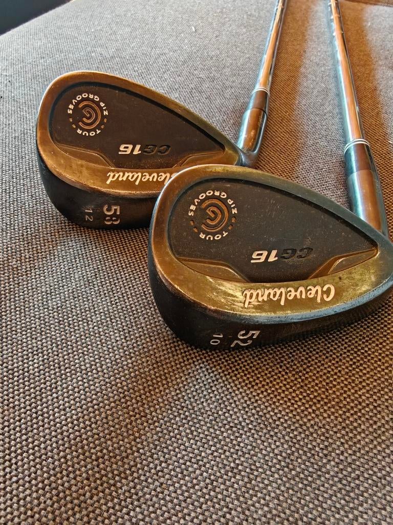 LH Cleveland CG16 Zip Grooves Wedges (52 & 58 graden), Sport en Fitness, Golf, Ophalen of Verzenden, Gebruikt, Club, Cleveland
