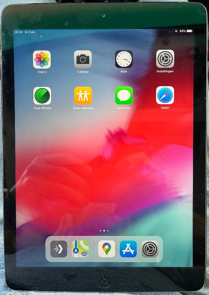 IPad Air 1ste gen. 4G/WiFi, 9.7 inch, licht grijs, 10 inch, Gebruikt, Verzenden, Apple iPad Air