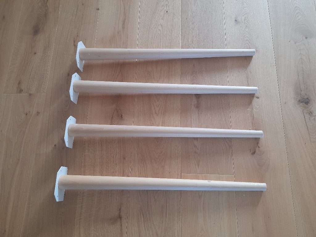 Duraline tafelpoot 4 stuks naturel hout 2,5x5x72 cm, Huis en Inrichting, Tafelonderdelen, Ophalen, Tafelpoot, Minder dan 50 cm