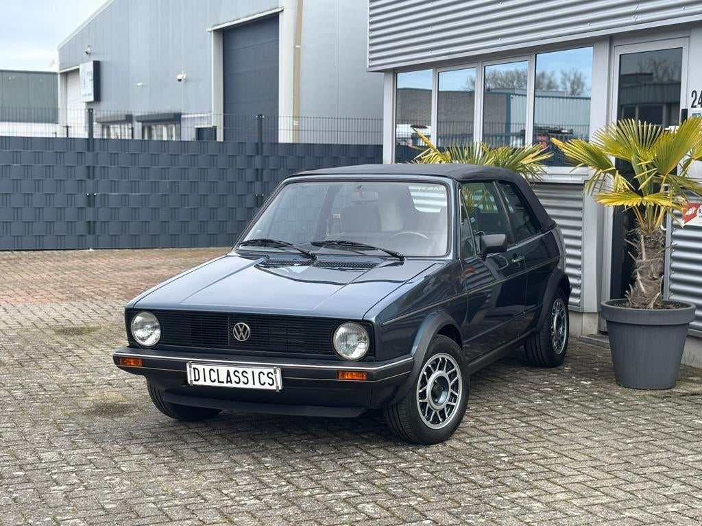 Volkswagen Golf 1.8 cabriolet MK1 Karmann 1987 NL Kenteken!!, Auto's, Stof, 4 cilinders, Cabriolet, Blauw