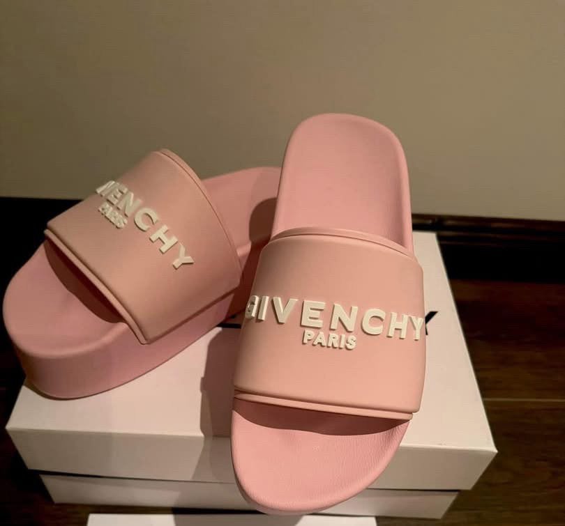 GIVENCHY - Platform Roze Slides Slippers - 40, Ophalen of Verzenden, Nieuw, Roze, Slippers