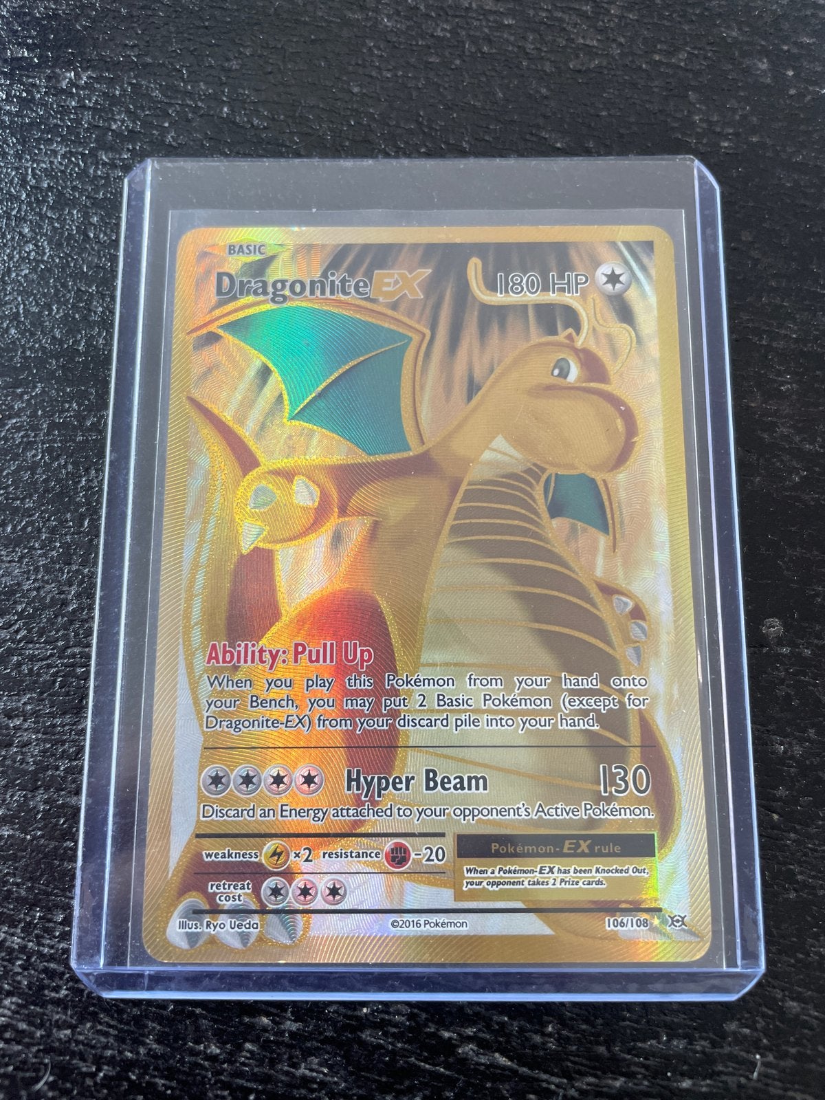 Dragonite EX Full Art Pokémon Kaart 106/108 XY Evolutions, Hobby en Vrije tijd, Verzamelkaartspellen | Pokémon, Ophalen of Verzenden