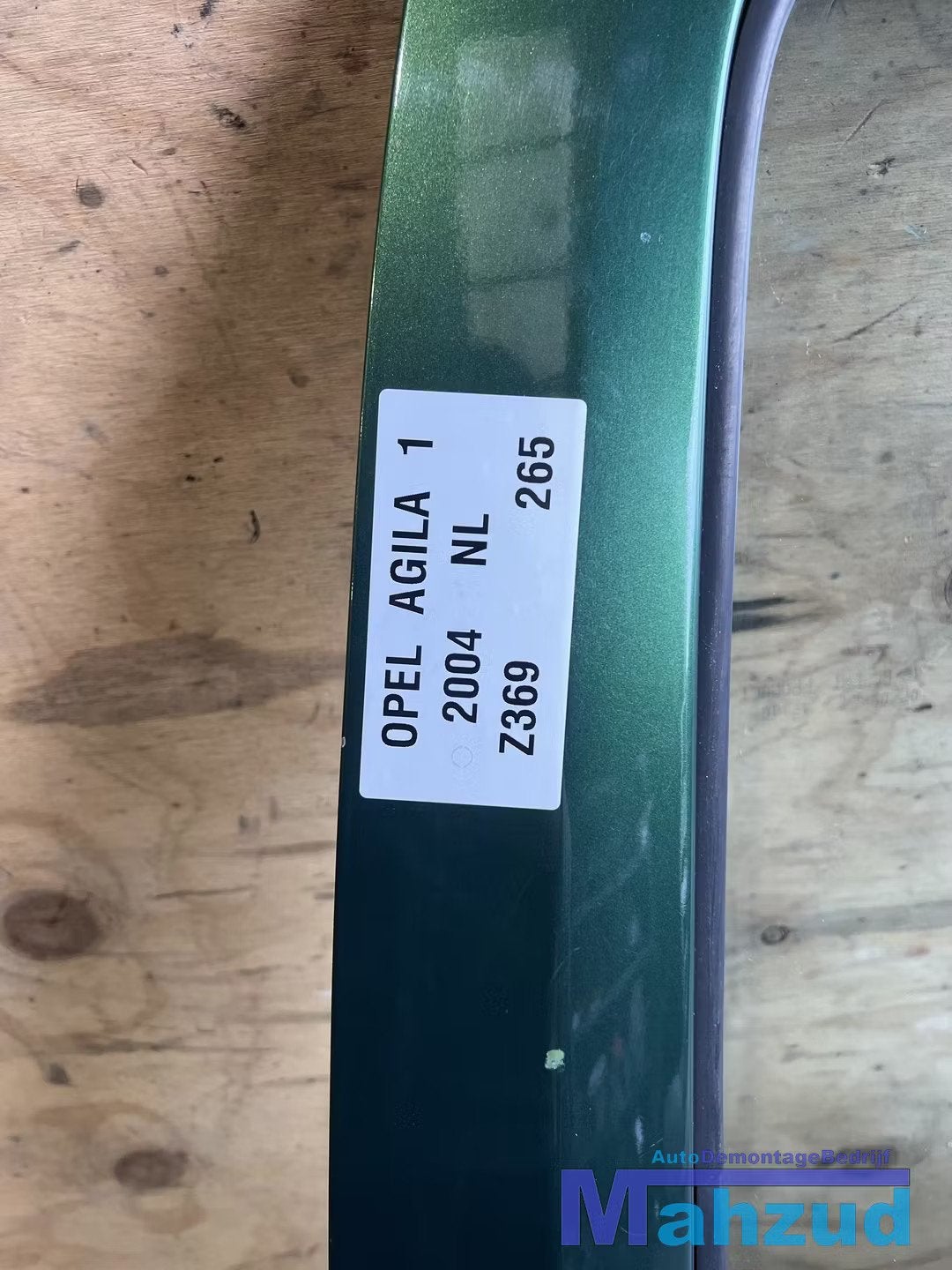 OPEL AGILA A GROEN Z369 Rechter rechts achter deur portier, Gebruikt, Deur, Ophalen of Verzenden, Kontakt@opel-infoservice.de