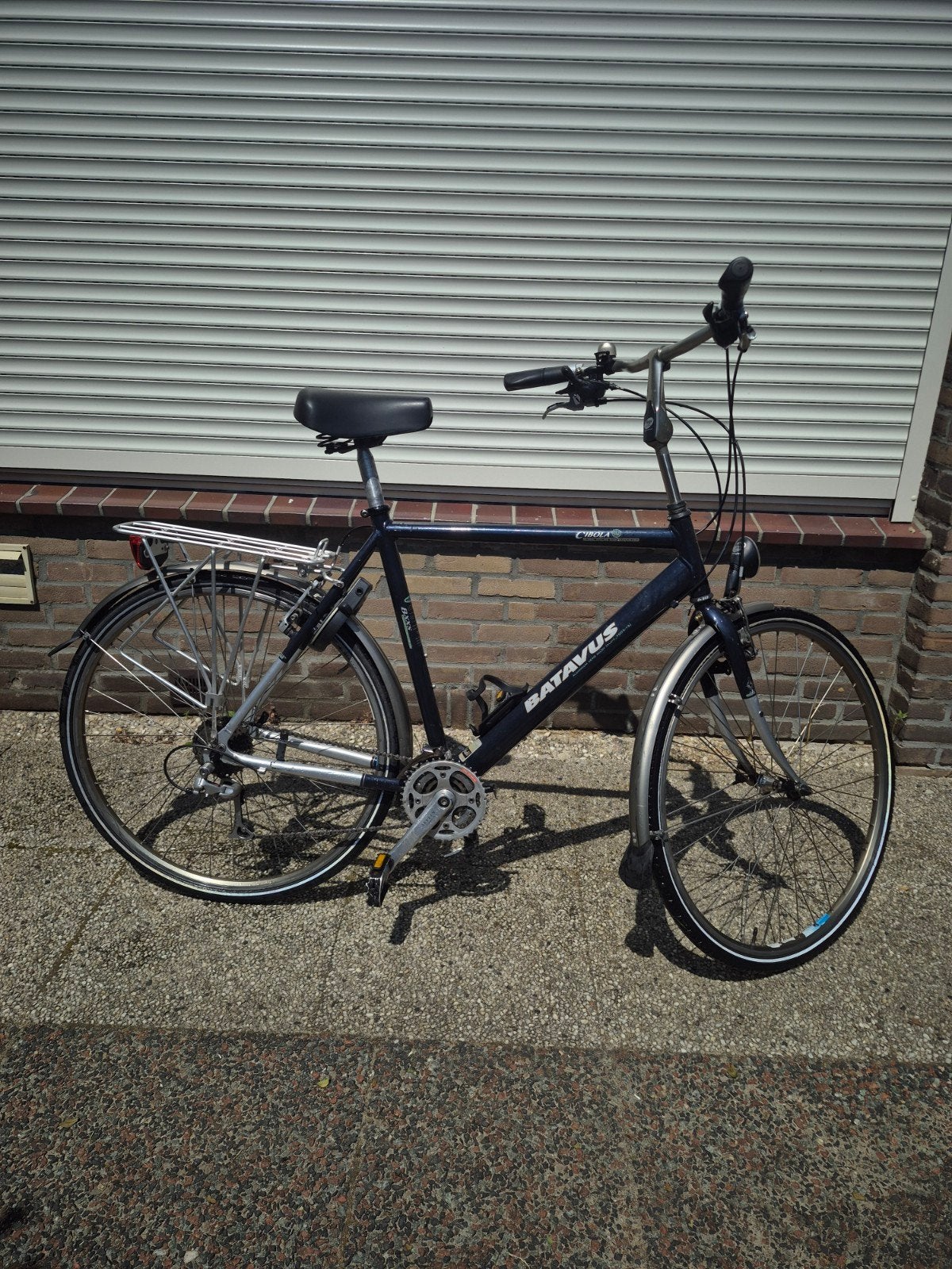 Batavus heren stadsfiets 24 versnellingen, Fietsen en Brommers, Velgrem, Versnellingen, Batavus, Ophalen of Verzenden