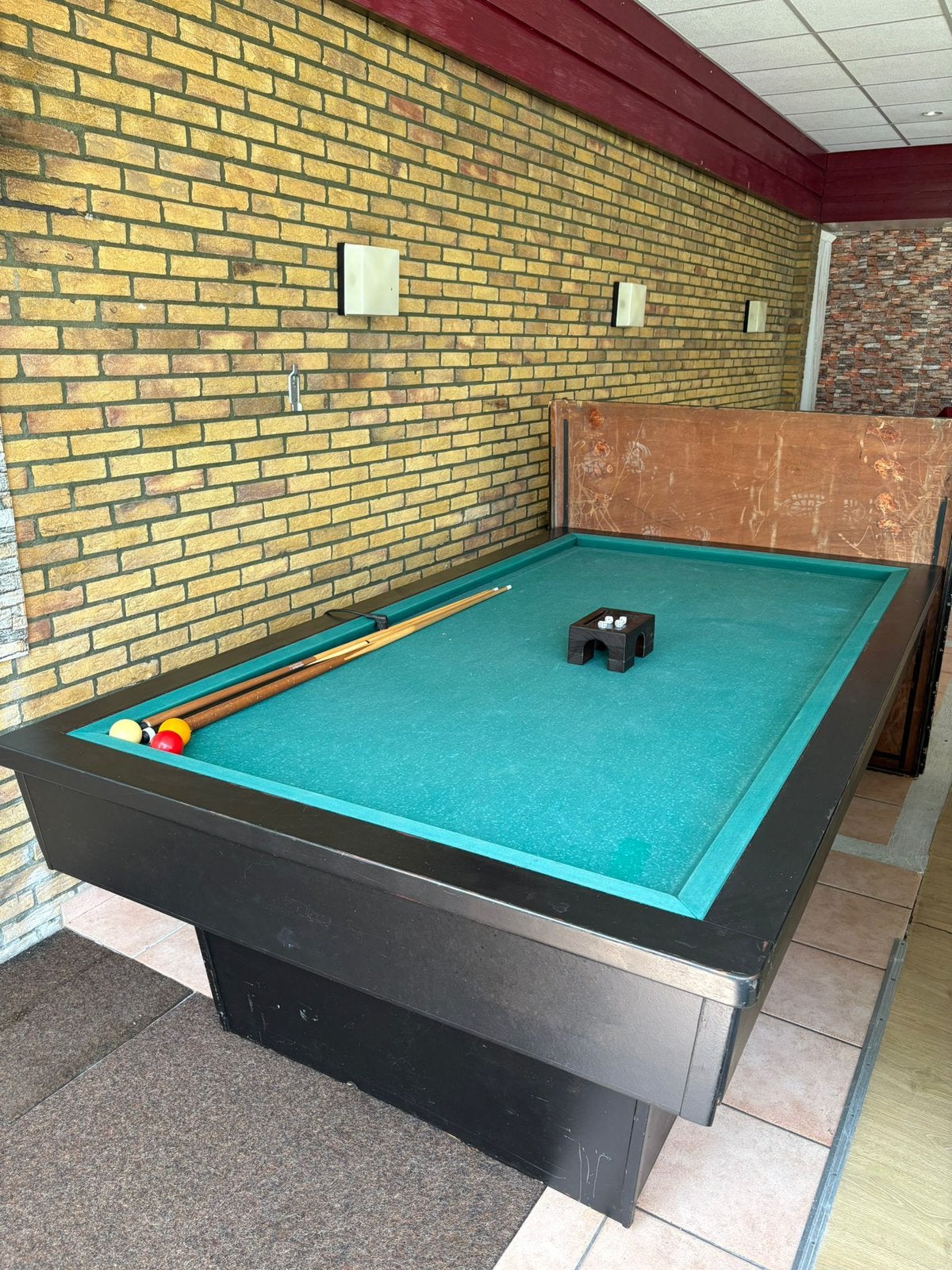 Biljart met toebehoren, Ophalen, Gebruikt, Biljarttafel