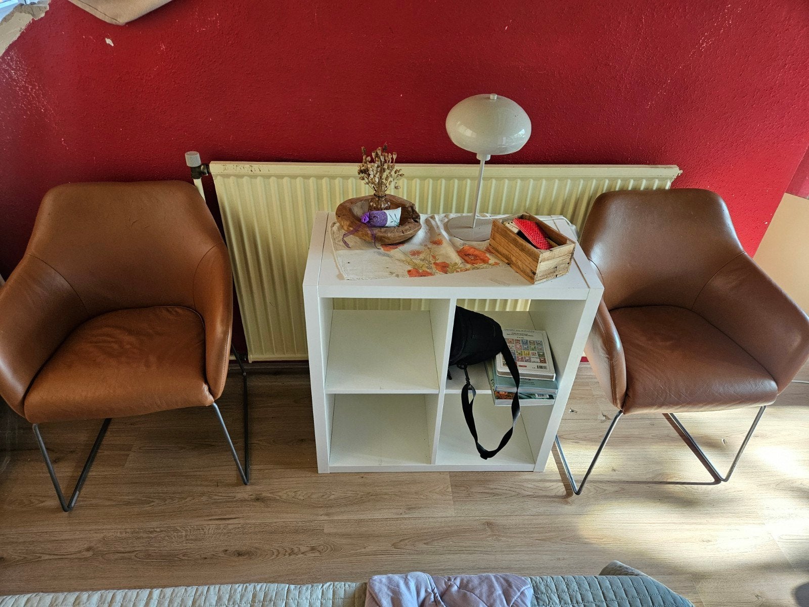 2 stoelen, leer, licht bruin, Ophalen