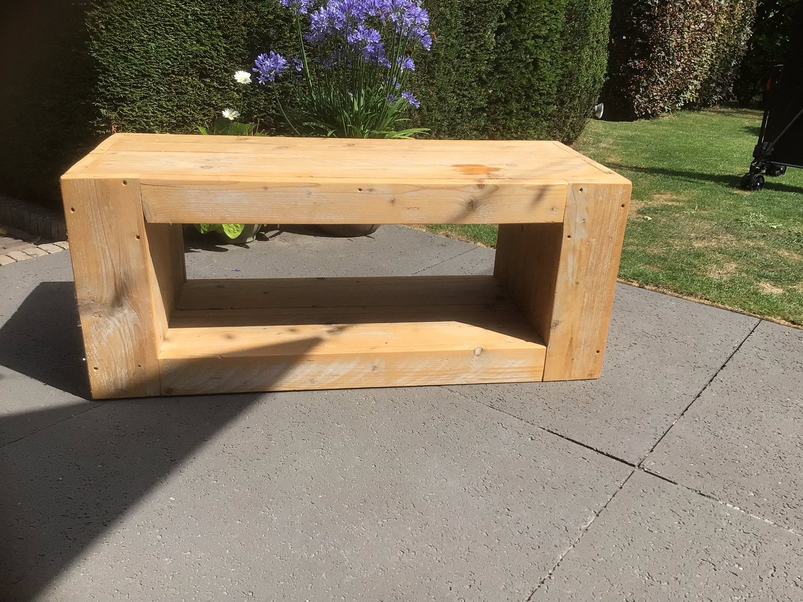 Steigerhouten (tv-) meubel, Huis en Inrichting, Kasten | Televisiemeubels, Ophalen, 100 tot 150 cm, Zo goed als nieuw, Minder dan 100 cm