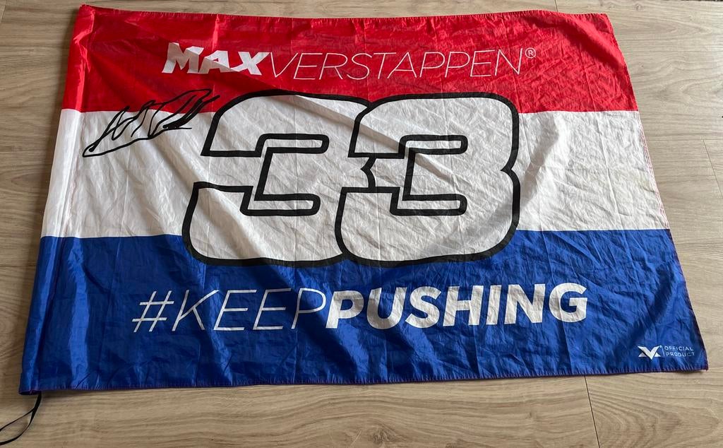 Max Verstappen vlag, Ophalen of Verzenden, Gebruikt